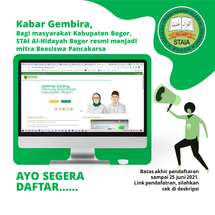 STAI Al-Hidayah Bogor Resmi Menjadi Mitra Beasiswa Pancakarsa Dinas Pemuda & Olahraga Kabupaten Bogor