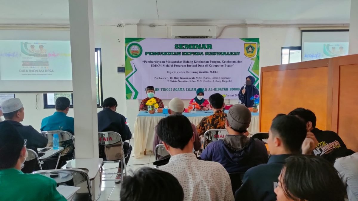 Seminar Pengabdian Kepada Masyarakat Bersama Bappedalitbang Kabupaten Bogor – Stai Al Hidayah Bogor