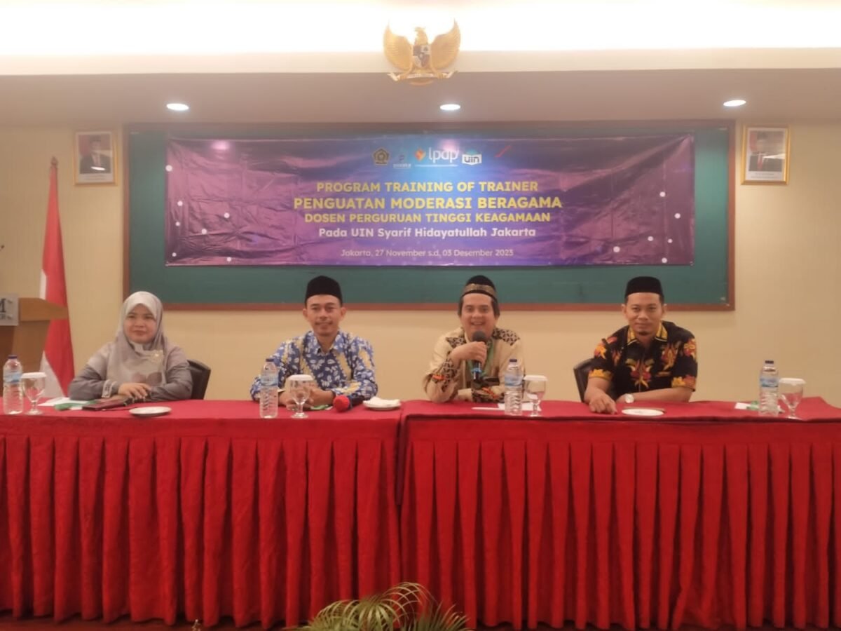 Dosen STAI Al-Hidayah Bogor Ikuti Training of Trainer Penguatan Moderasi Beragama di Jakarta