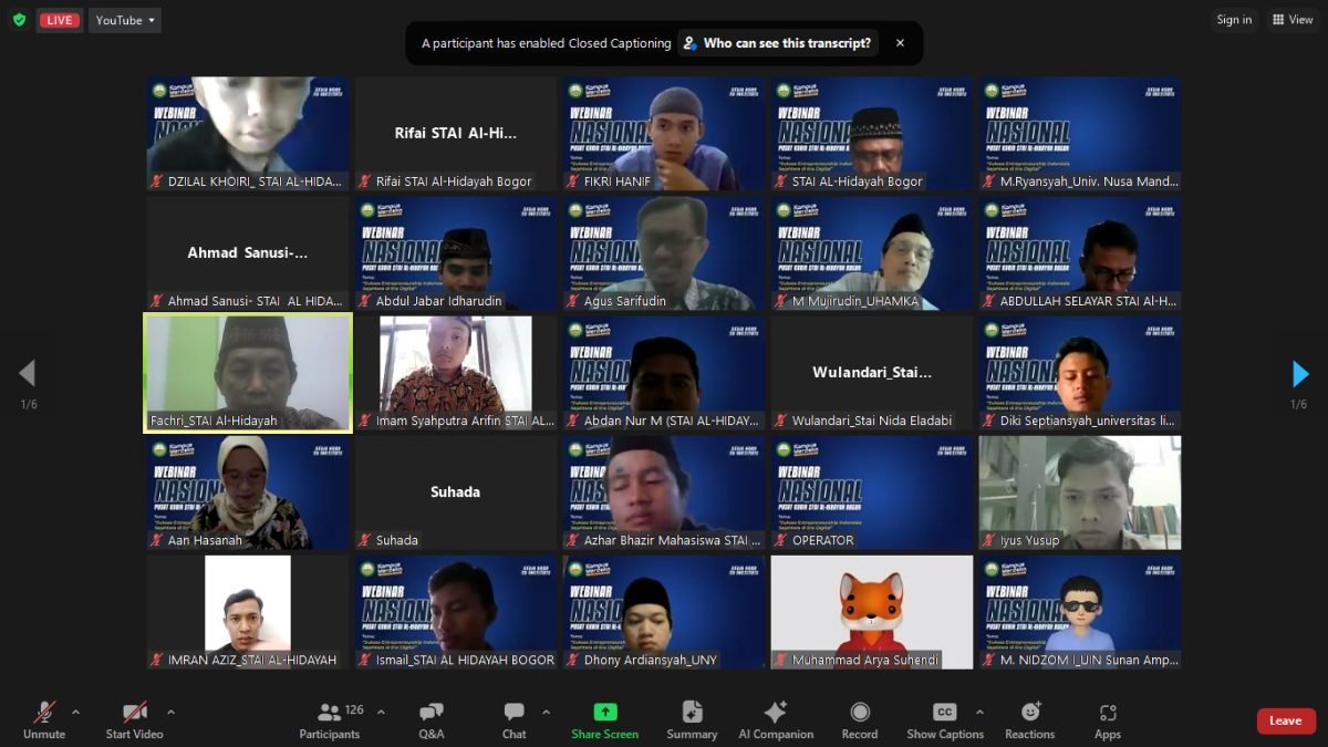 STAI Al-Hidayah Bogor Sukses Menyelenggarakan Webinar Pusat Karir 2024