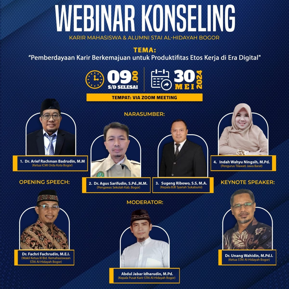 Pusat Karir STAI Al-Hidayah Melaksanakan Kegiatan Konseling Karir Mahasiswa dan Alumni