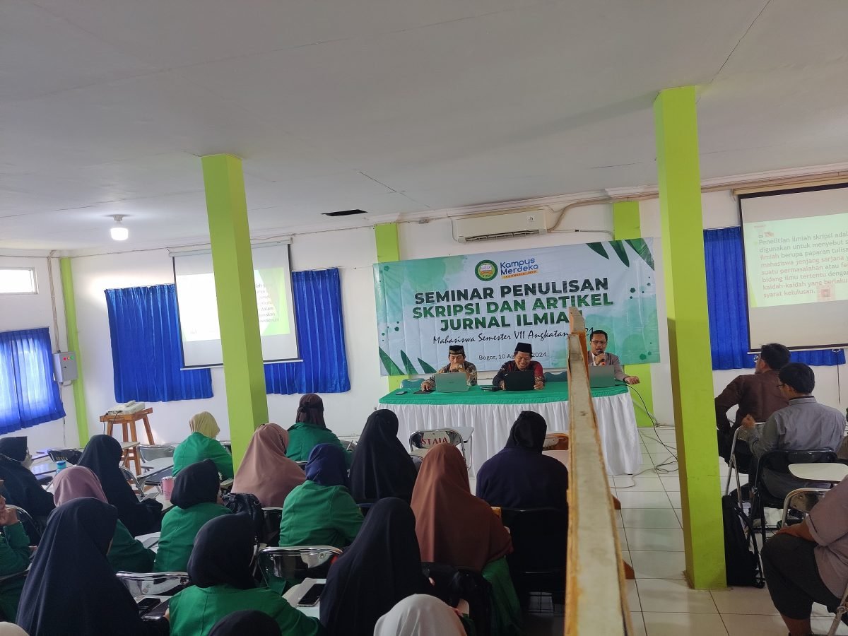 STAI Al-Hidayah Bogor Adakan Seminar Penulisan Skripsi dan Artikel Jurnal Ilmiah untuk Mahasiswa Semester VII Angkatan 2024