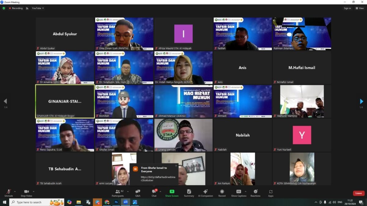 WEBINAR INTERNASIONAL: TAFSIR DAN HUKUM DI ASIA TENGGARA