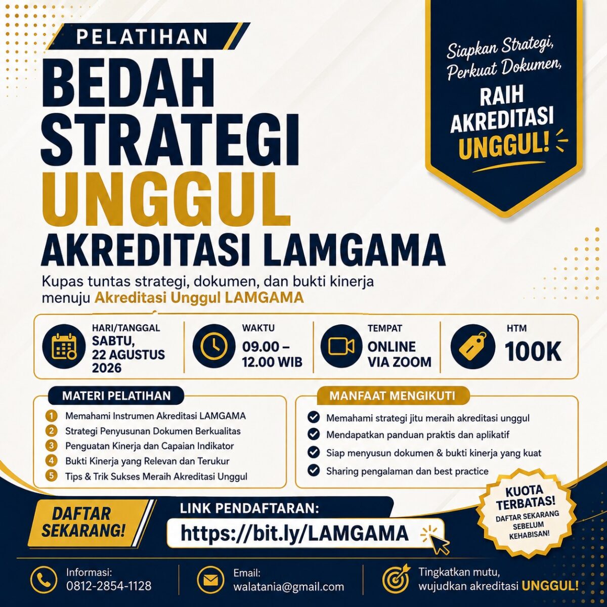 Institut Agama Islam Al-Hidayah Bogor Tingkatkan Kompetensi Dosen Melalui Workshop Strategi Unggul Akreditasi Lamgama