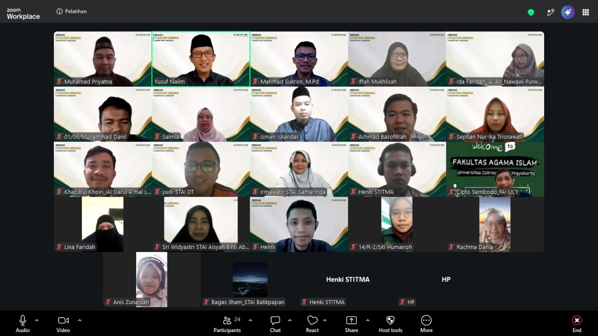 Institut Agama Islam Al-Hidayah Bogor Utus Wakil Rektor Bidang Akademik Ikuti Pelatihan “Bedah Strategi Unggul Akreditasi LAMGAMA”