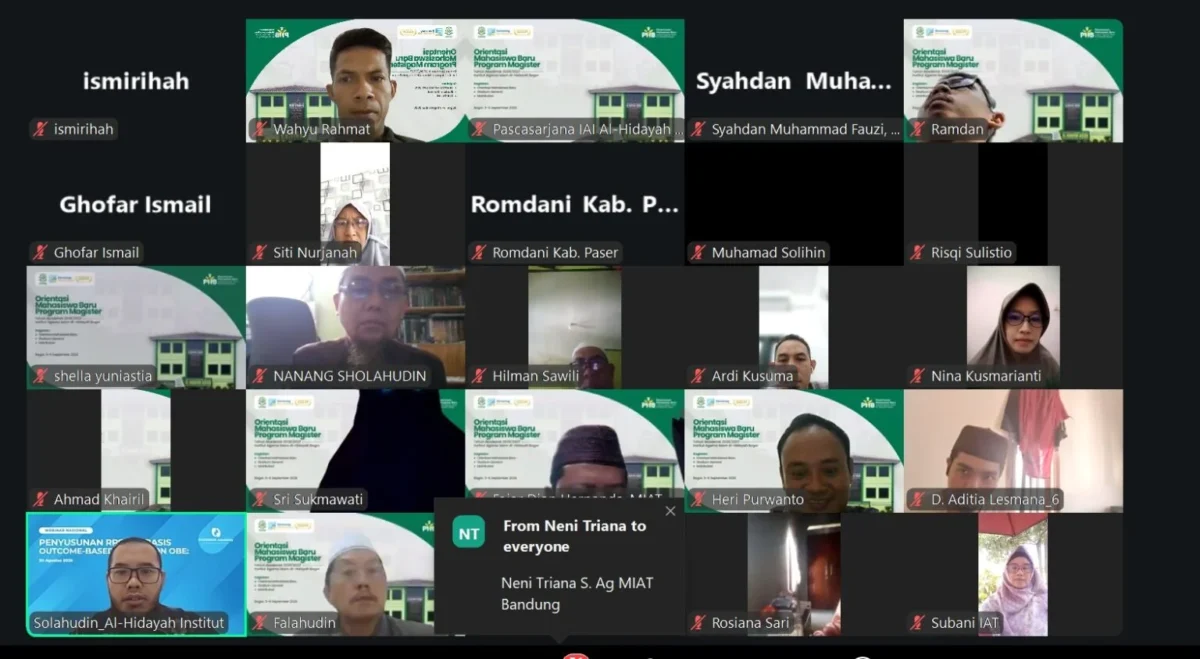 Perkuat Kompetensi Akademik Mahasiswa Baru, IAI Al-Hidayah Bogor Gelar Matrikulasi Program Magister