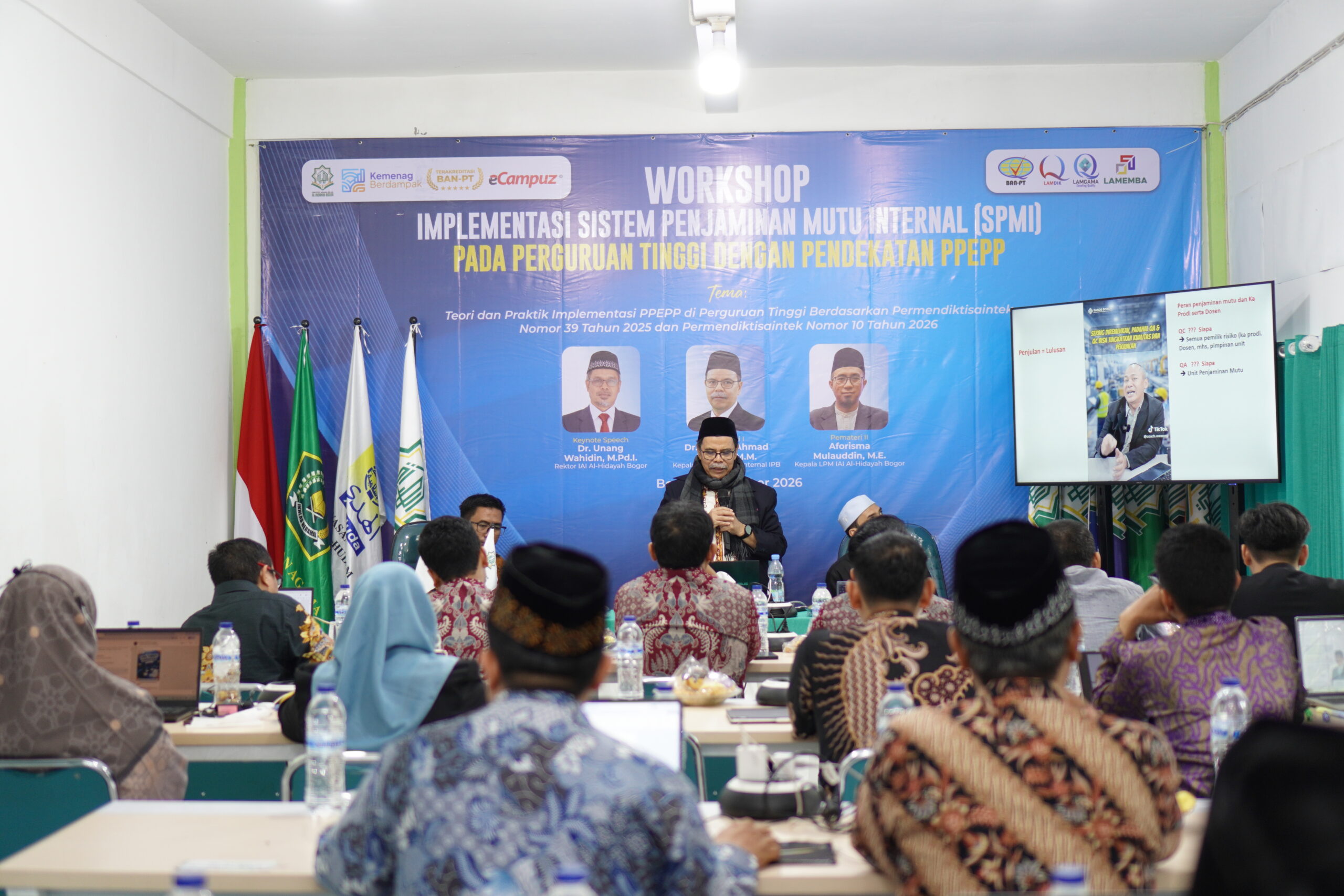 Perkuat Mutu Akademik, Institut Agama Islam Al-Hidayah Bogor Gelar Workshop Implementasi SPMI Berbasis Pendekatan PPEPP